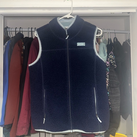 Cinch Navy Sherpa Vest - Picture 1 of 3